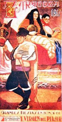 Fiesta patronales en honor de Nuestra Señora del Pilar 1917 Zaragoza